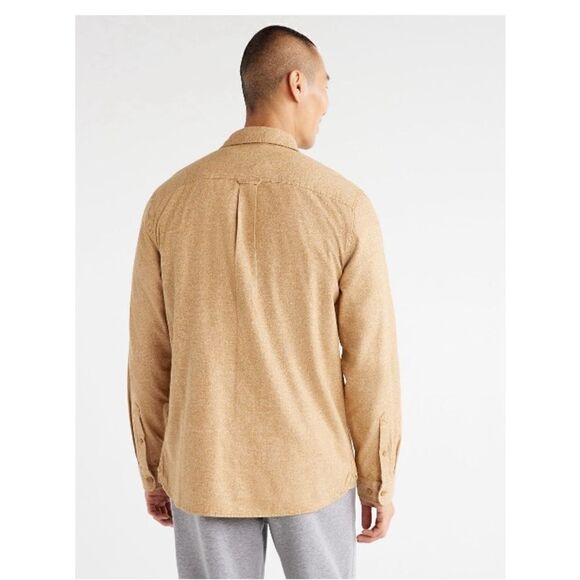 Men's Comfy Vintage Inspired Flannel Cotton Shirt with Long Sleeves, Size 3XL - Picture 5 of 8